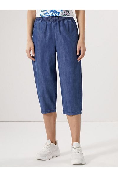 LC Waikiki New Season Women's Jean Capri with Elastic Waist - S5Ft00Z8