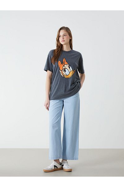 LC Waikiki Pantaloni de damă cu picioare largi de sezon nou - S5H756Z8