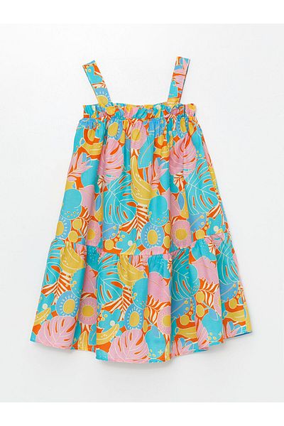LC Waikiki New Season Square Collar Girl's Dress - S4H154Z4