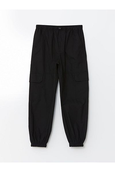 LC Waikiki Girls' Cargo Jogger Pants with Elastic Waist