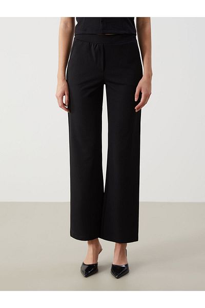 LC Waikiki New Season Elastic Waist Wide Leg Women's Trousers - S5Eg26Z8