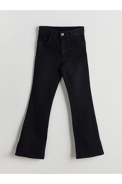 LC Waikiki Girl's Jeans Pants with Adjustable Elastic Waist