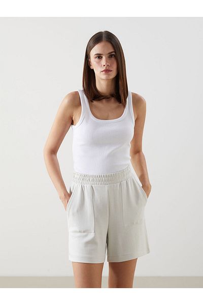 LC Waikiki Pantaloni scurți de damă cu talie elastică
