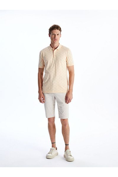 LC Waikiki Νέα σεζόν Polo γιακά με κοντό μανίκι με σχέδιο Pique Ανδρικό Tisort - S4OB26Z8