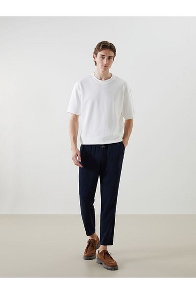 LC Waikiki Standard Pattern Linen Blended Men's Trousers