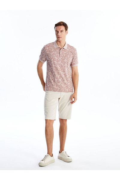 LC Waikiki Νέα σεζόν Polo γιακά με κοντό μανίκι με σχέδιο Pique Ανδρικό Tisort - S4OB60Z8
