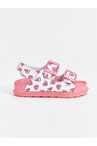 LC Waikiki New Season Heart Patterned Girls' Sandals - S4N496Z4