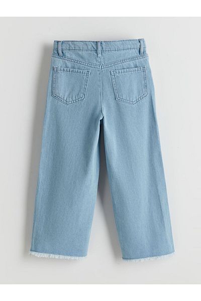 LC Waikiki Pantaloni de jeans pentru fete, cu talie ajustabilă, din cauciuc, sezon nou