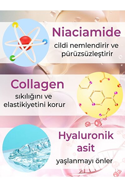 Luminate Yaşlanma Ve Kırışıklık Karşıtı Sıkılaştırıcı Serum Peptit Niasınamıd Kolajen Hyalüronik Asit 5*8 ml