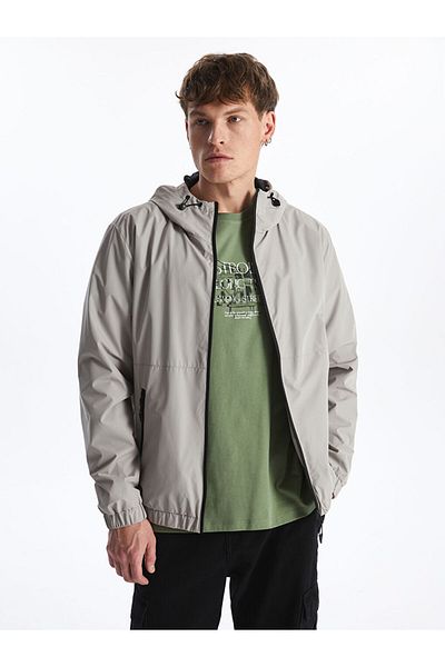LC Waikiki Standard Mold Hooded Men's Raincoat