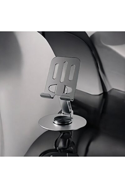 Home 360 °   Περιστρεφόμενη μεταλλική βάση τηλεφώνου και tablet - Ρυθμιζόμενο ύψος και γωνία