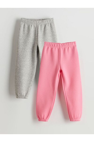 LC Waikiki Lcw Waist Elastic Girl's Jogger Tracksuit Bottom 2'Li Fast Fashion