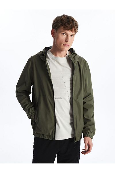 LC Waikiki Standard Mold Hooded Men's Raincoat