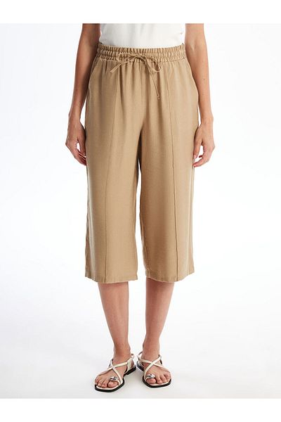 LC Waikiki Comfortable Fit Women's Capri with Elastic Waist