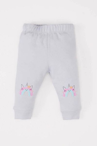 DeFacto Unicorn Printed Girl's Top and Bottom Set D8702A5/Er233