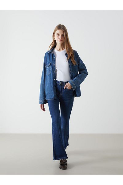 LC Waikiki High Waist Mars Flare Women's Jean Pants