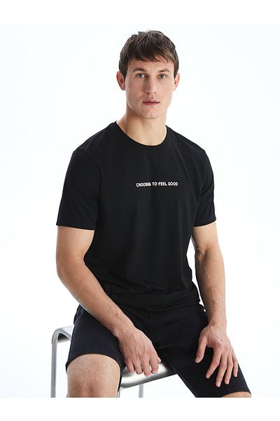 LC Waikiki Ανδρικό Tisort με στάμπα Crew Neck New Season - S5KO52Z8