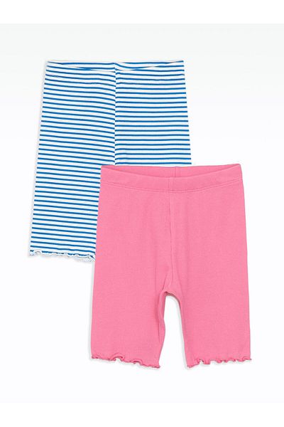 LC Waikiki New Season Striped Ruffle Baby Girl Leggings 2-Piece - S5Ds26Z1