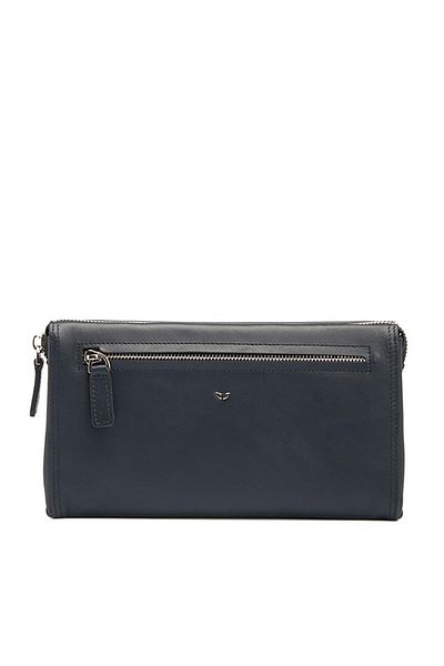 Tergan Δερμάτινη ανδρική τσάντα Navy Blue 01604M80