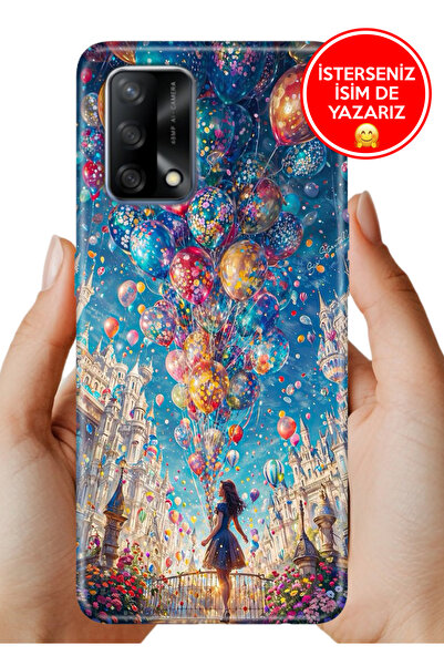 OPPO A74 4G Uyum Kılıf Desenli Baskılı Kamera Korumalı Silikon Mutlu Kız