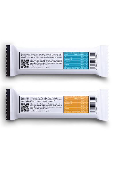 FROPİE Fropie Vegan High Protein Bar Set of 12 - Peanut Butter & Hazelnut & Coconut
