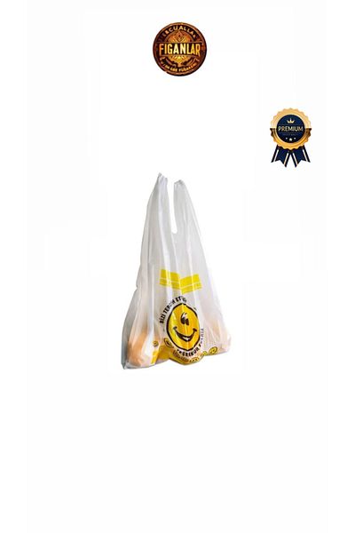 figanlar ambalaj Oversized Roll Smiley Printed Roll Bag Grocery Grocer Athlete Hışır X5 Roll