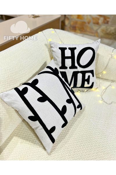 Fifty Husa de perna cu broderie umflata de 43x43 cm 1 bucata