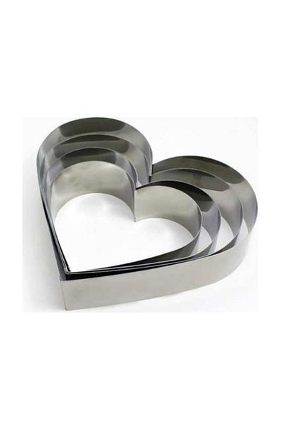 Nar kalıp Heart Circle Cake Cake Mold Set of 4 Depth 10cm