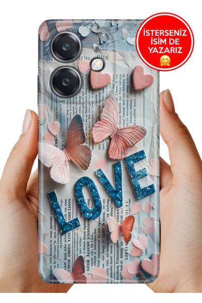 OPPO A3 4g Oppo Kılıf Desenli Baskılı Kamera Korumalı Silikon LovePainting