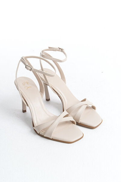 NITU Shoes Παπούτσια με ψηλό τακούνι Skin Skin Cross Strap Ankle Strap
