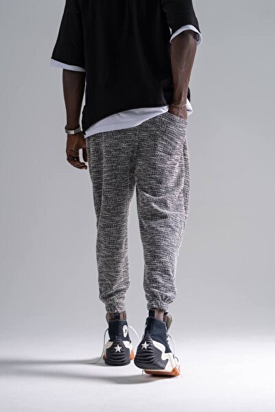 Superbluemexico Erkek Rahat Keten Bol Siyah Baget Pantolon