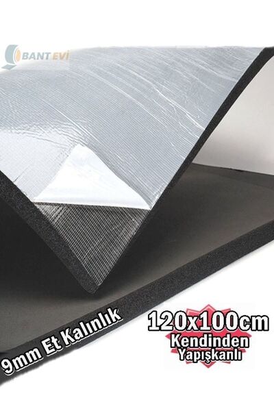KL HOME Oto Kaput Altı Izolasyon 120x100cm 9mm Kendinden Yapışkanlı Oto Ses Ve Isı Yalıtım