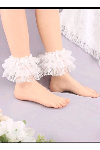 nuriçgiyim Tulle Detailed Foot Bracelet