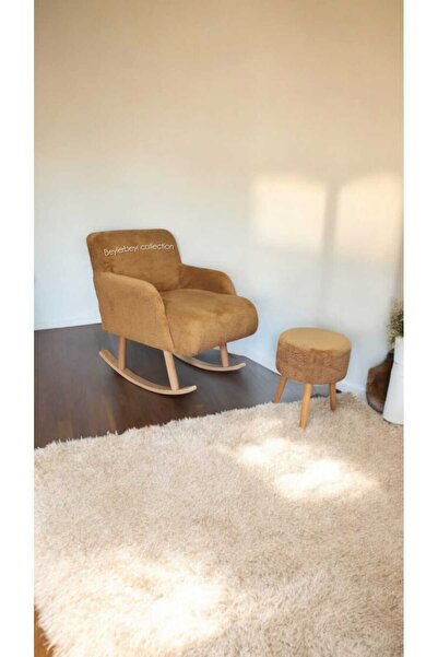 BEYLERBEYİ Sallanan Ahşap Ayaklı ,Berjer Koltuk - Puf Hediyeli,köşe takımı