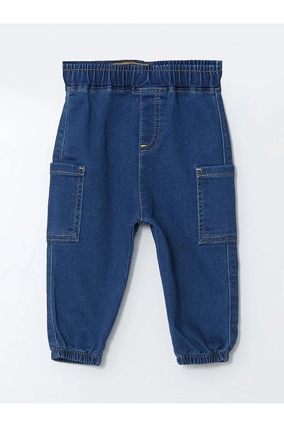 LC Waikiki Blue Elastic Waist Basic Boy Jean Trousers