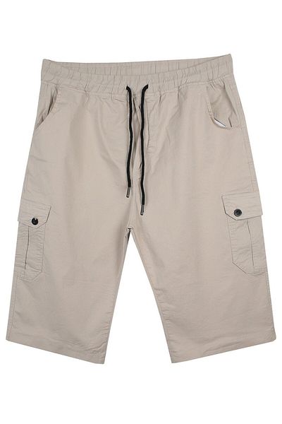 tambattal Large Size Lycra Gabardine Capri with Cargo Pocket