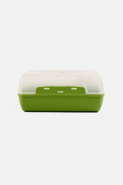 emsa Kids Graphic Printed Snack Or Lunch Box, Green Combo