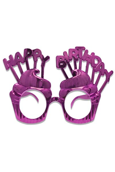 Patladı Gitti Fuchsia Happy Birthday Party Glasses