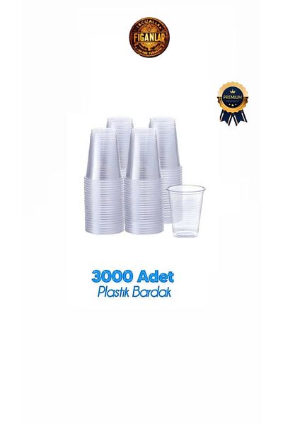figanlar ambalaj 3,000 Pieces X2 Box Plastic Vending Cup 180 Cc Pet Cup Transparent Cup