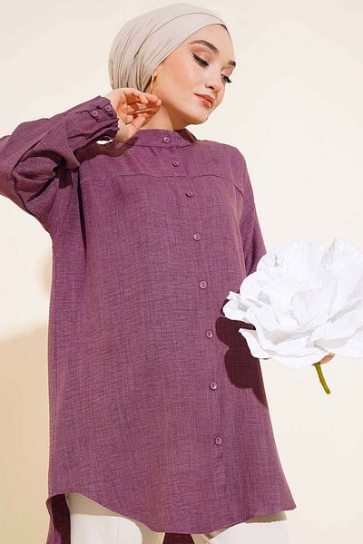 İKLİM LİFE SLEEVE RIBBED TUNIC