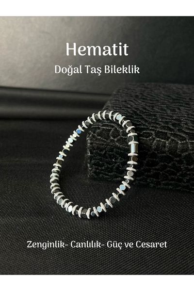 Tuana Trend High Quality Hematite Natural Stone Bracelet Stem Chakra Balance Positive Energy Stone