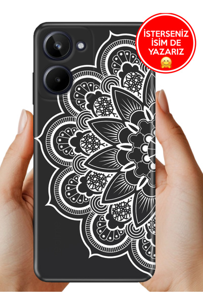 realme 10 4g Kılıf Desenli Baskılı Kamera Korumalı Silikon Z-Mandala