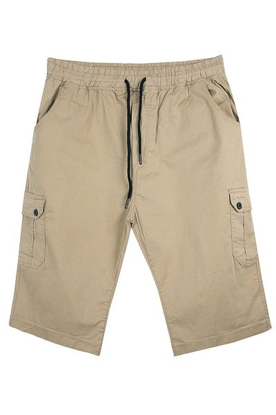tambattal Large Size Lycra Gabardine Capri with Cargo Pocket