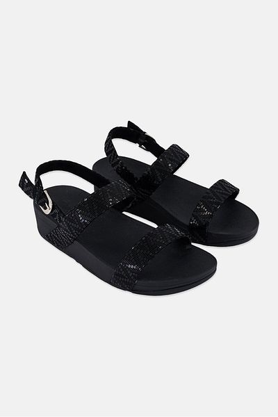 Fitflop Women Adjustable Buckle Sandals, Black