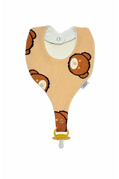 Lumos Trade Beige Colored 100% Orkeg Fabric Breastfeeding Holder with Apron