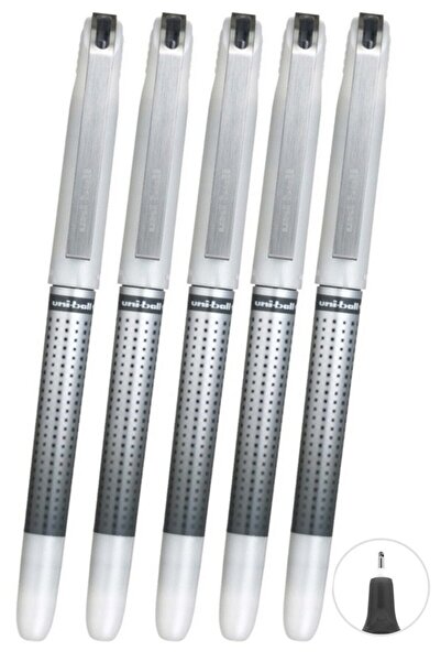 Artlantis Pix Pilot negru 5 bucăți Uniball Eye Needle 0,7 mm Pix Pilot cu vâr...