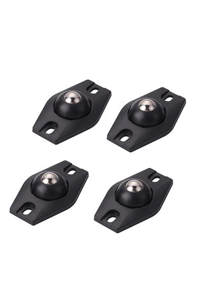Choice 1 Beads Black 4pcs 4pcs Self-adhesive Universal Pulley Rotating Wheels Mute 4 Beads Ball For Furnitu