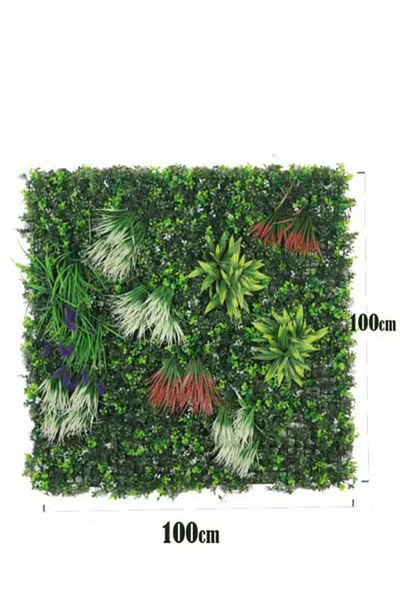 co arma Artificial grass green panels used as wall decoration for indoor and outdoor places