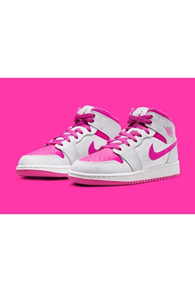 Nike NİKE Air Jordan 1 Mid Fire Pink Limited Edition Sneaker