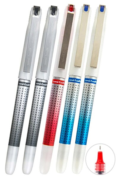 Artlantis Pix pilot albastru, negru, roșu, 5 bucăți, Uniball Eye Needle, 0,7 ...